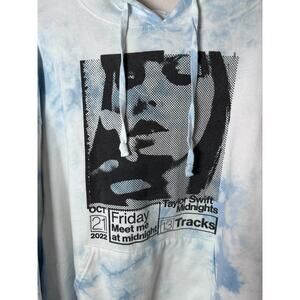 Taylor Swift Midnights Blue Tie Dye Hoodie Women’s size X-Large in Blue Tie-Dye